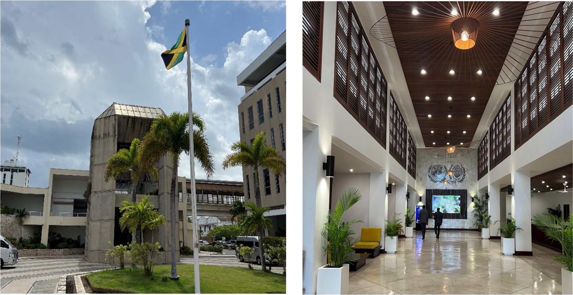Entrance to the Jamaica Conference Centre in Kingston (Source: Emil W. Hildebrand)