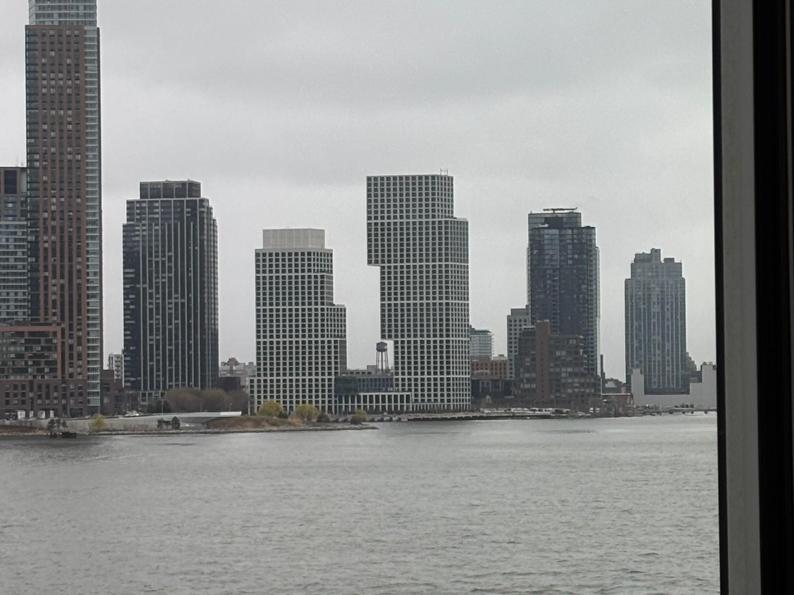 Looking out from the East Lounge at the UN, these two buildings serve as a visual metaphor: separate puzzle pieces that must click into place to form powerful ‘institutional engine’ (Photo: Wenwen Lyu)